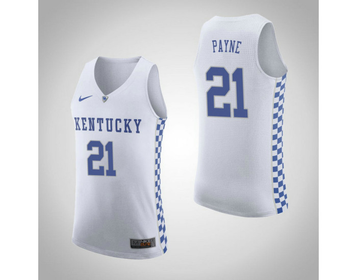 Kentucky Wildcats #21 Zan Payne Road Authentic College Basketball Jersey White