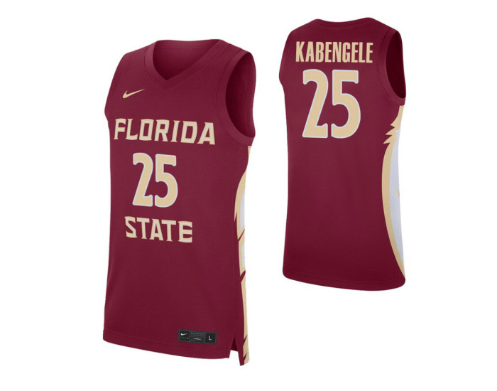 Florida State Seminoles #25 Mfiondu Kabengele Garnet Authentic College Basketball Jersey