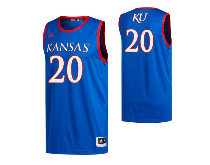 Youth Kansas Jayhawks #20 Michael Jankovich Royal Authentic College Basketball Jersey