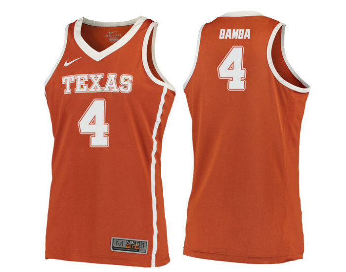 Youth Texas Longhorns #4 Mohamed Bamba Replica College Basketball Jersey Orange