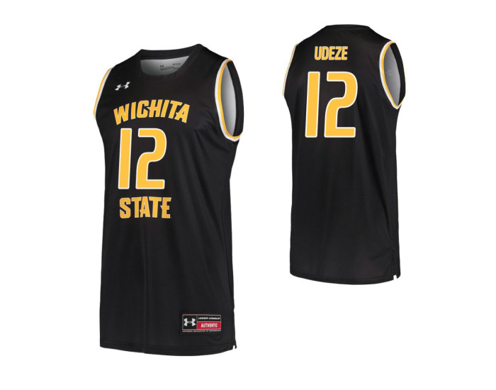 Wichita State Shockers Morris Udeze Replica College Basketball Jersey Black