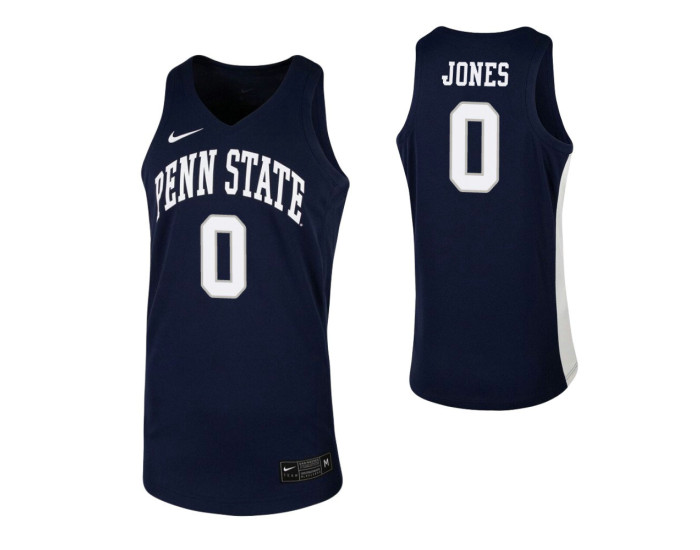 Youth Myreon Jones Authentic College Basketball Jersey Navy Penn State Nittany Lions