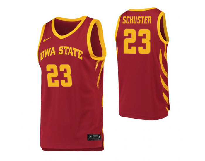 Nate Schuster Replica College Basketball Jersey Crimson Iowa State Cyclones