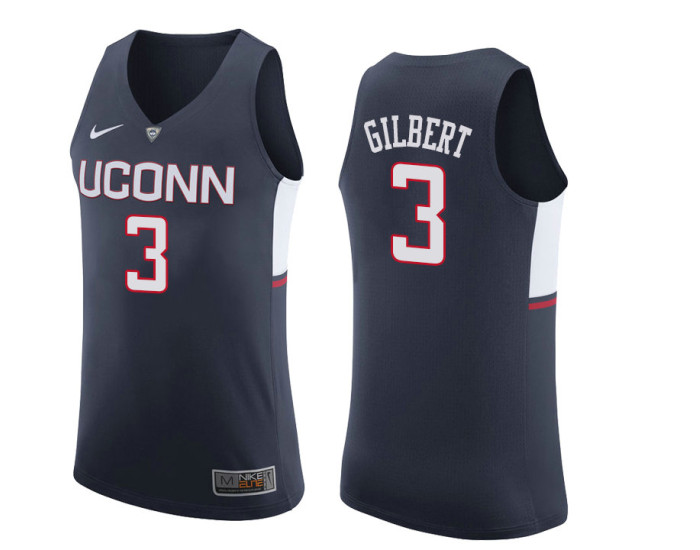 Youth Uconn Huskies #3 Alterique Gilbert Authentic College Basketball Jersey Navy