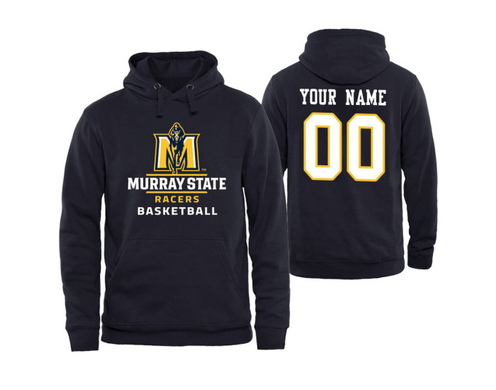 Murray State Racers Custom Men's Navy Personalized Hoodie