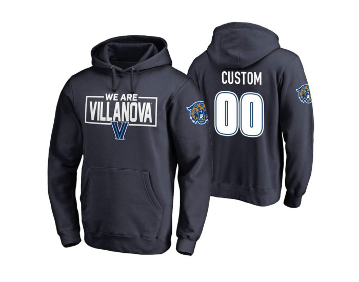 Michigan Wolverines #00 Custom Men's Navy College Basketball Hoodie