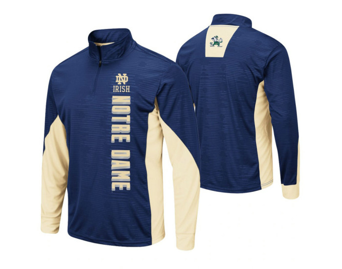 Notre Dame Fighting Irish Navy Bart Windshirt Pullover Jacket