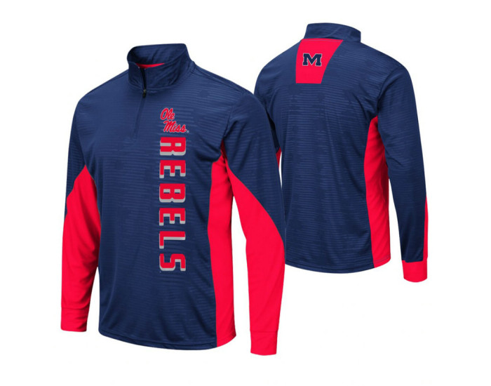 Ole Miss Rebels Navy Bart Windshirt Pullover Jacket