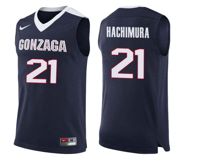 Youth Gonzaga Bulldogs #21 Rui Hachimura Replica College Basketball Jersey Navy