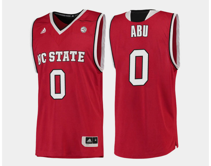 Youth NC State WolfPack #0 Abdul-Malik Abu Red Road Authentic College Basketball Jersey