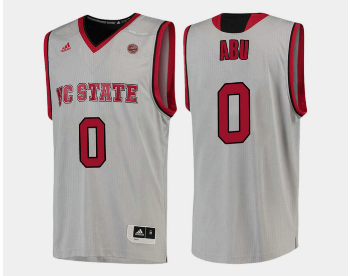 Youth NC State WolfPack #0 Abdul-Malik Abu White Home Authentic College Basketball Jersey