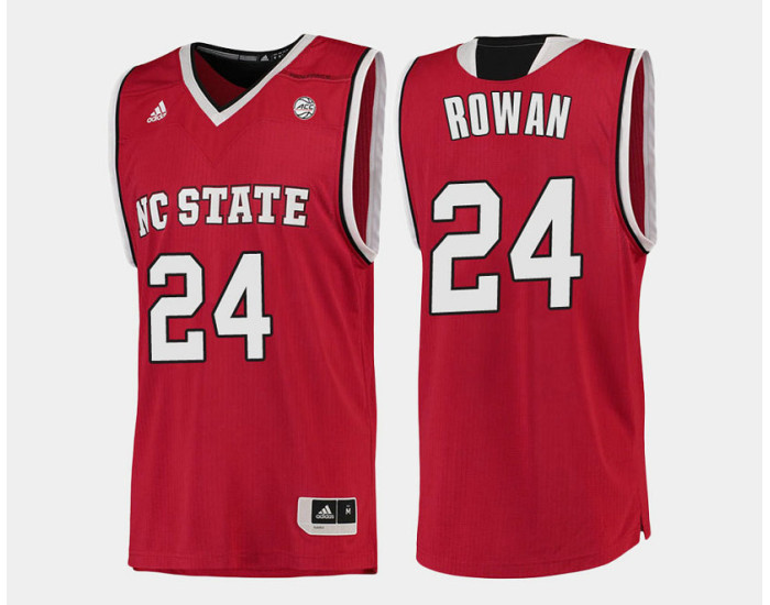 Youth NC State WolfPack #24 Maverick Rowan Red Road Authentic College Basketball Jersey