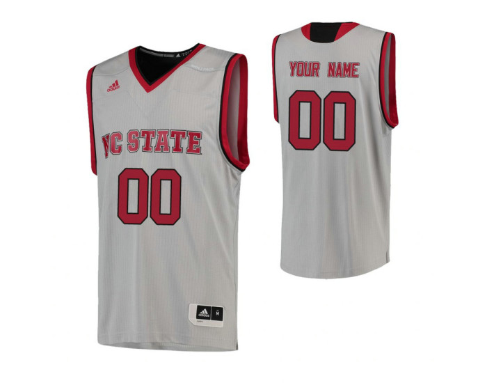 NC State Wolfpack Custom Replica Jersey Gray