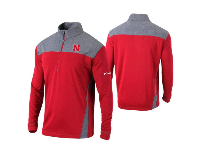 Nebraska Cornhuskers Scarlet Omni-Wick Standard Quarter-Zip Jacket