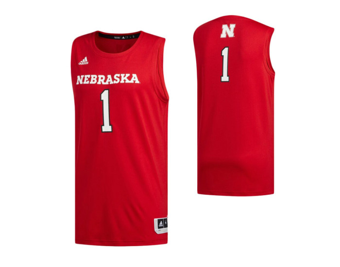 Nebraska Cornhuskers #1 Basketball Authentic College Basketball Jersey Scarlet