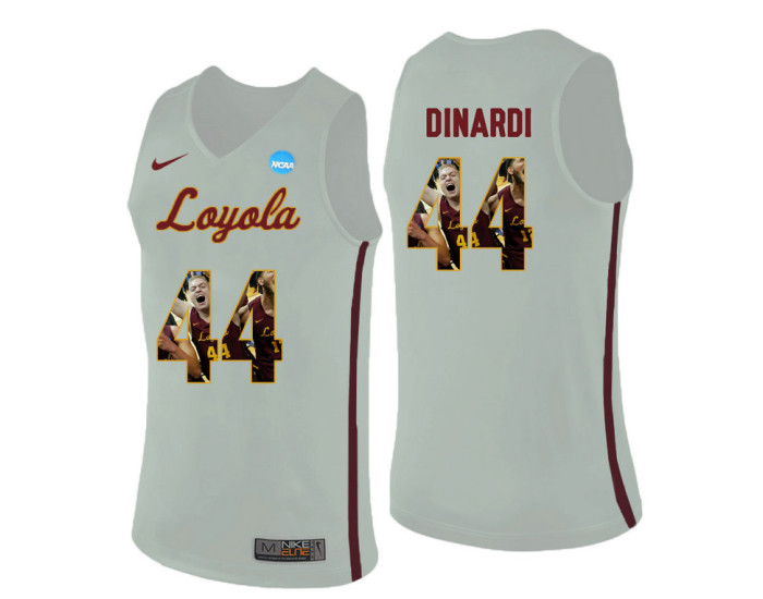 Youth Loyola (Chi) Ramblers #44 Nick Dinardi Authentic College Basketball Jersey White