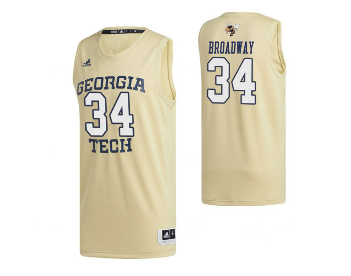 Georgia Tech Yellow Jackets 34 Niko Broadway Swingman Jersey Gold