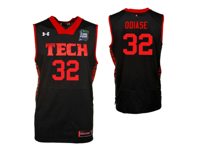 Norense Odiase Texas Tech Red Raiders Black 2019 Final Four Replica College Basketball Jersey