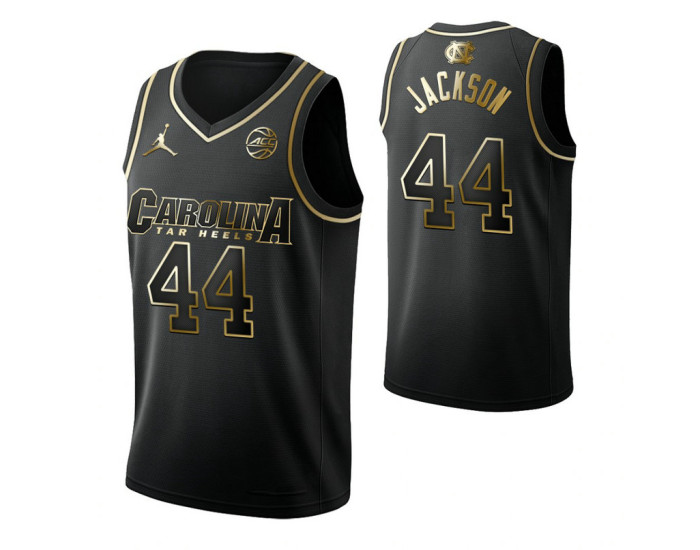 Justin Jackson North Carolina Tar Heels Black Golden Edition Authentic College Basketball Jersey