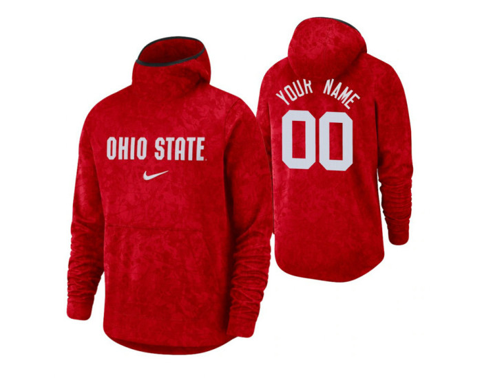 Ohio State Buckeyes Custom Scarlet Basketball Spotlight Pullover Hoodie