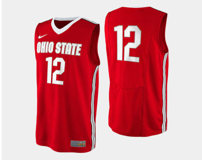 Youth Ohio State Buckeyes #12 Sam Thompson Red Road Replica College Basketball Jersey