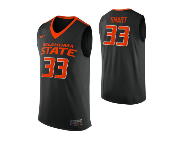 Oklahoma State Cowboys #33 Marcus Smart Replica College Basketball Jersey Black