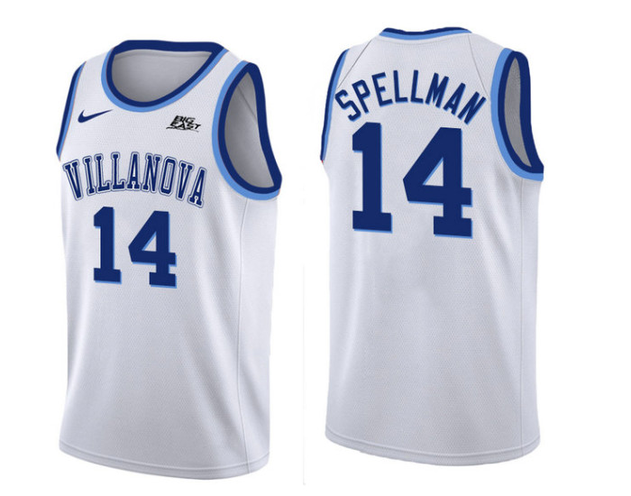 Villanova Wildcats #14 Omari Spellman Authentic College Basketball Jersey White