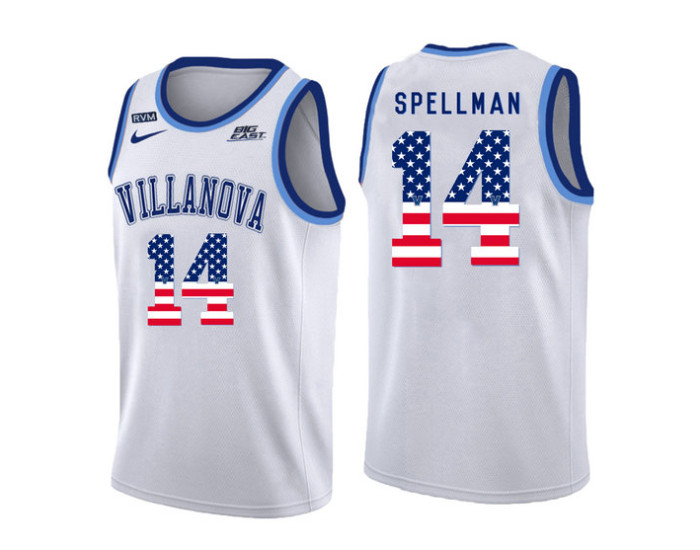 Villanova Wildcats #14 Omari Spellman Replica College Basketball Jersey White