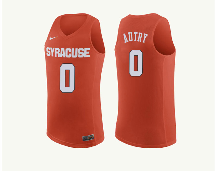 Youth Syracuse Orange #0 Adrian Autry Replica College Basketball Jersey Orange