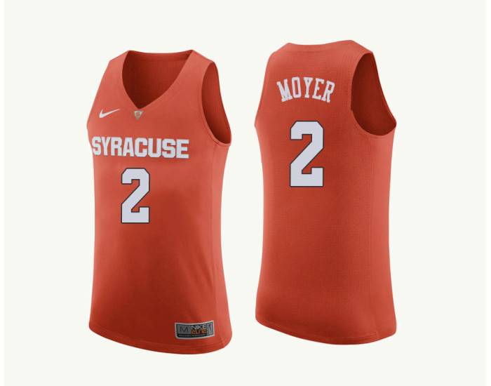 Syracuse Orange #2 Matthew Moyer Replica College Basketball Jersey Orange