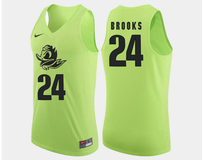 Youth Oregon Ducks #24 Dillon Brooks Apple Green Alternate Authentic College Basketball Jersey