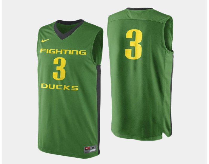 Oregon Ducks #3 Joe Young Green Road Authentic College Basketball Jersey