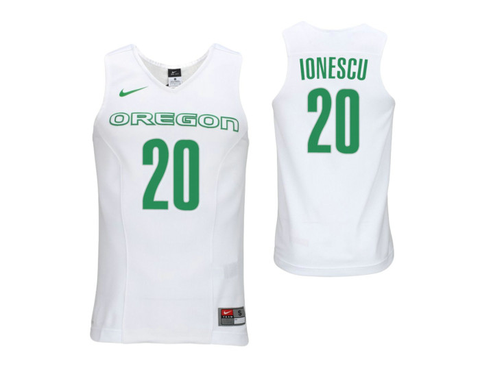 Sabrina Ionescu Oregon Ducks White Elite Replica College Basketball Jersey
