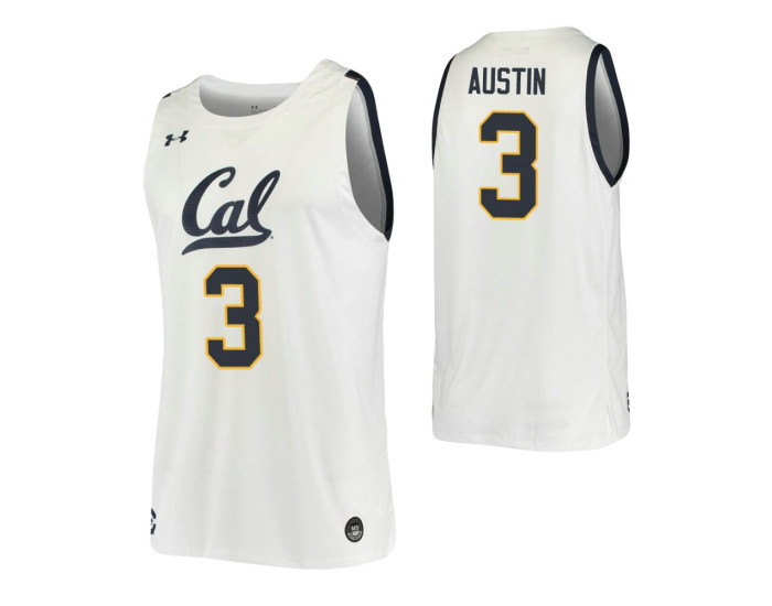 California Golden Bears #3 Paris Austin White Authentic College Basketball Jersey