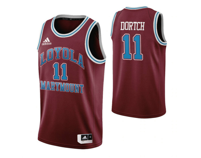 Loyola Marymount Lions #11 Parker Dortch Wine Authentic College Basketball Jersey