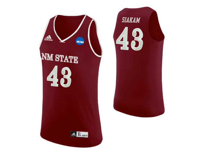 Youth New Mexico State Aggies #43 Pascal Siakam Replica College Basketball Jersey Maroon