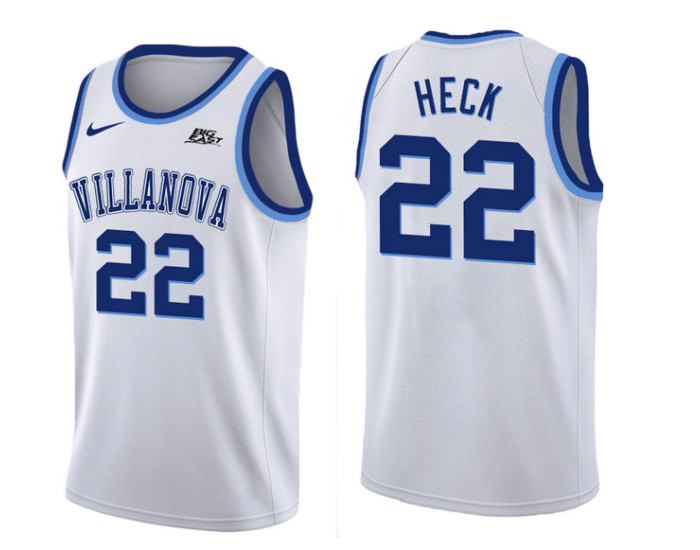 Youth Villanova Wildcats #22 Peyton Heck Authentic College Basketball Jersey White