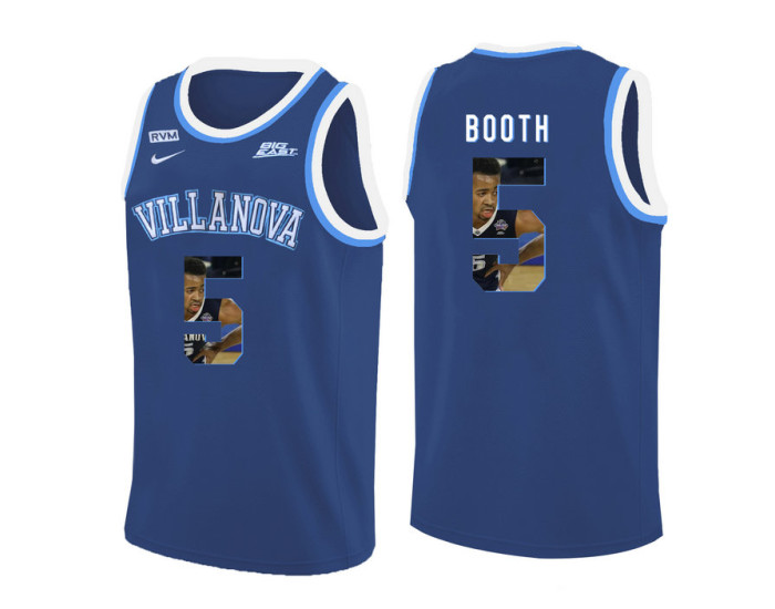 Youth Villanova Wildcats #5 Phil Booth Replica College Basketball Jersey Blue