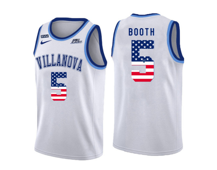 Youth Villanova Wildcats #5 Phil Booth Authentic College Basketball Jersey White