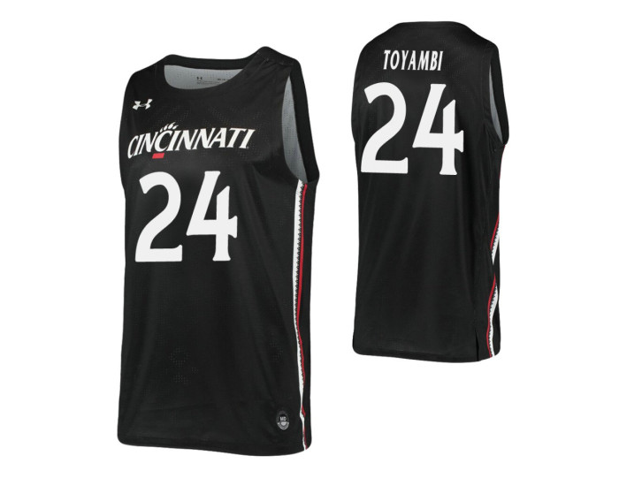 Prince Toyambi Authentic College Basketball Jersey Black Cincinnati Bearcats