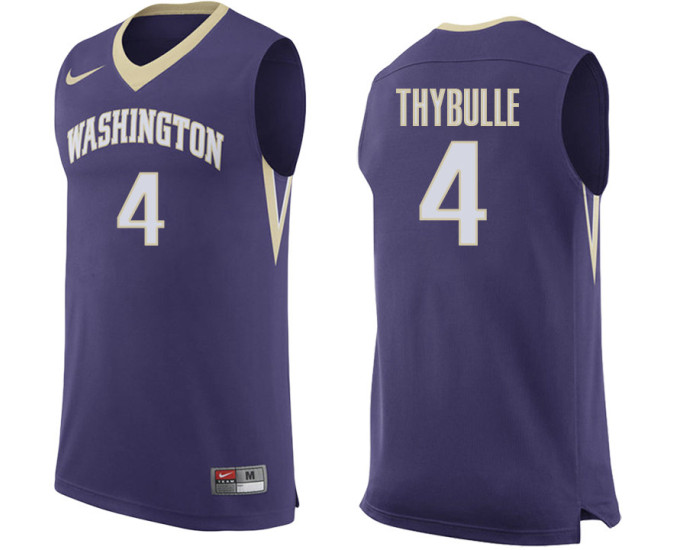 Youth Washington Huskies #4 Matisse Thybulle Replica College Basketball Jersey Purple
