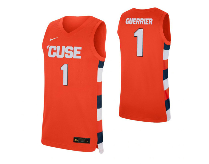 Youth Syracuse Orange #1 Quincy Guerrier Orange Replica College Basketball Jersey