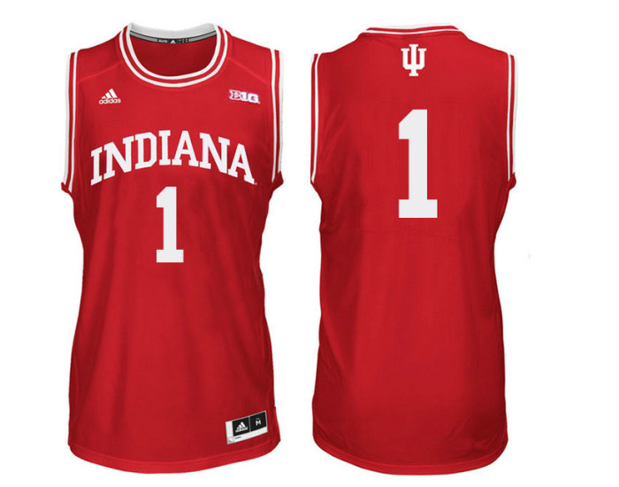 Indiana Hoosiers #1 Aljami Durham Authentic College Basketball Jersey Red
