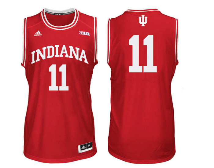 Youth Indiana Hoosiers #11 Devonte Green Replica College Basketball Jersey Red