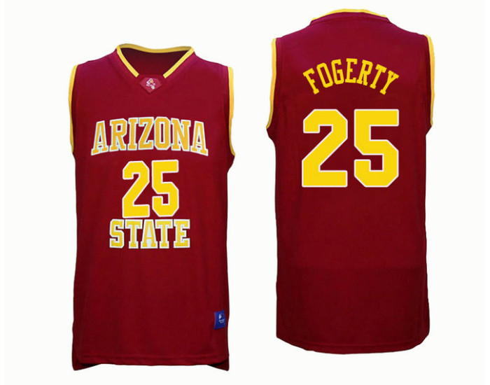 Youth Arizona State Sun Devils #25 Grant Fogerty Replica College Basketball Jersey Red