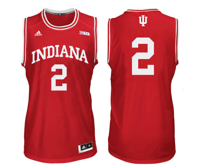 Indiana Hoosiers #2 Josh Newkirk Authentic College Basketball Jersey Red