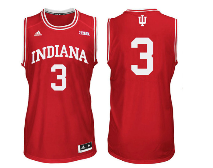 Youth Indiana Hoosiers #3 Justin Smith Authentic College Basketball Jersey Red
