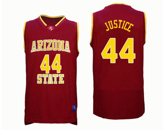 Youth Arizona State Sun Devils #44 Kodi Justice Authentic College Basketball Jersey Red