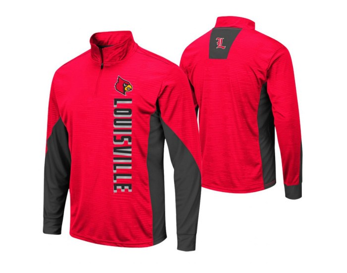 Louisville Cardinals Red Bart Windshirt Pullover Jacket