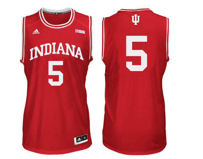 Indiana Hoosiers #5 Quentin Taylor Replica College Basketball Jersey Red